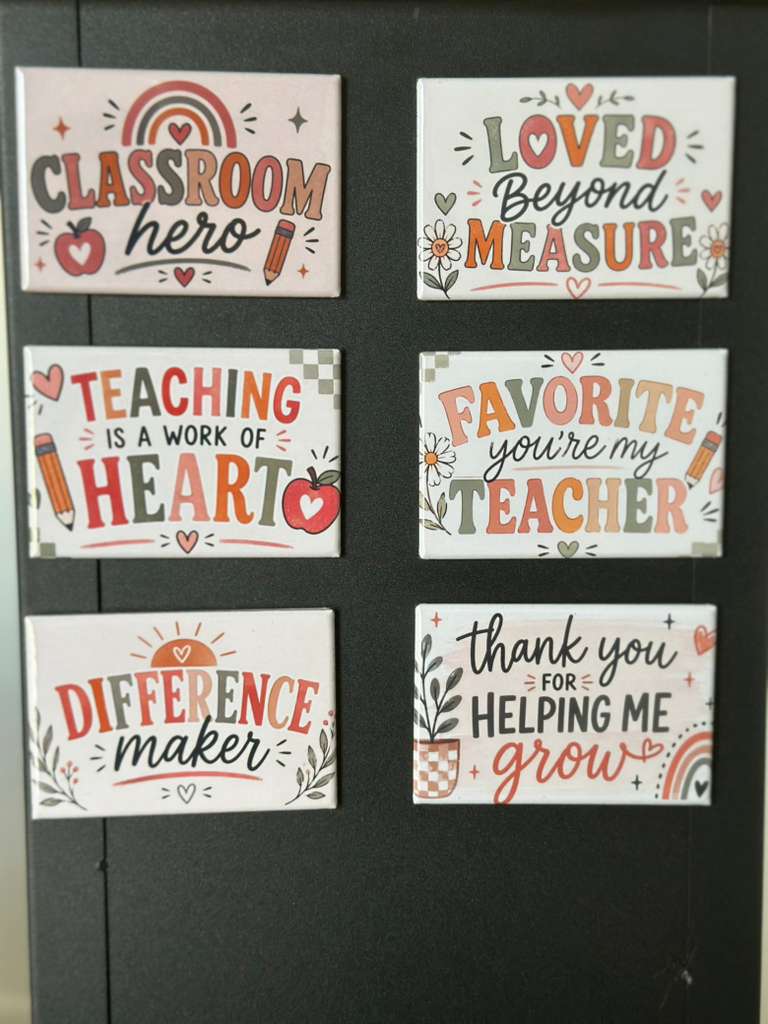 Teacher Appreciation Magnets | Cute End of Year Teacher Gifts ( Limited Time - June 30th)