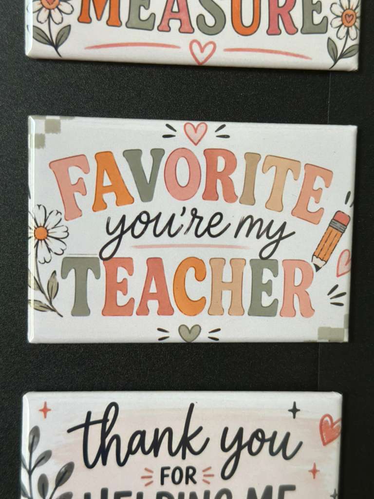 Teacher Appreciation Magnets | Cute End of Year Teacher Gifts ( Limited Time - June 30th)
