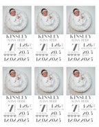 Birth Stats 5x7